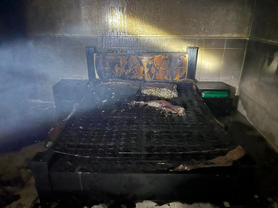 اندلاع حريق في مبنى سكني ببلدة ابو تلول